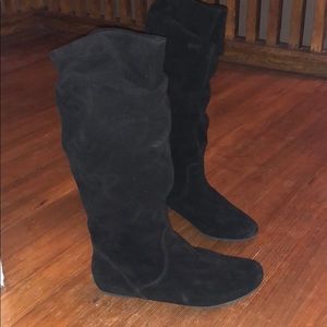 Black suede Steve Madden Boots.